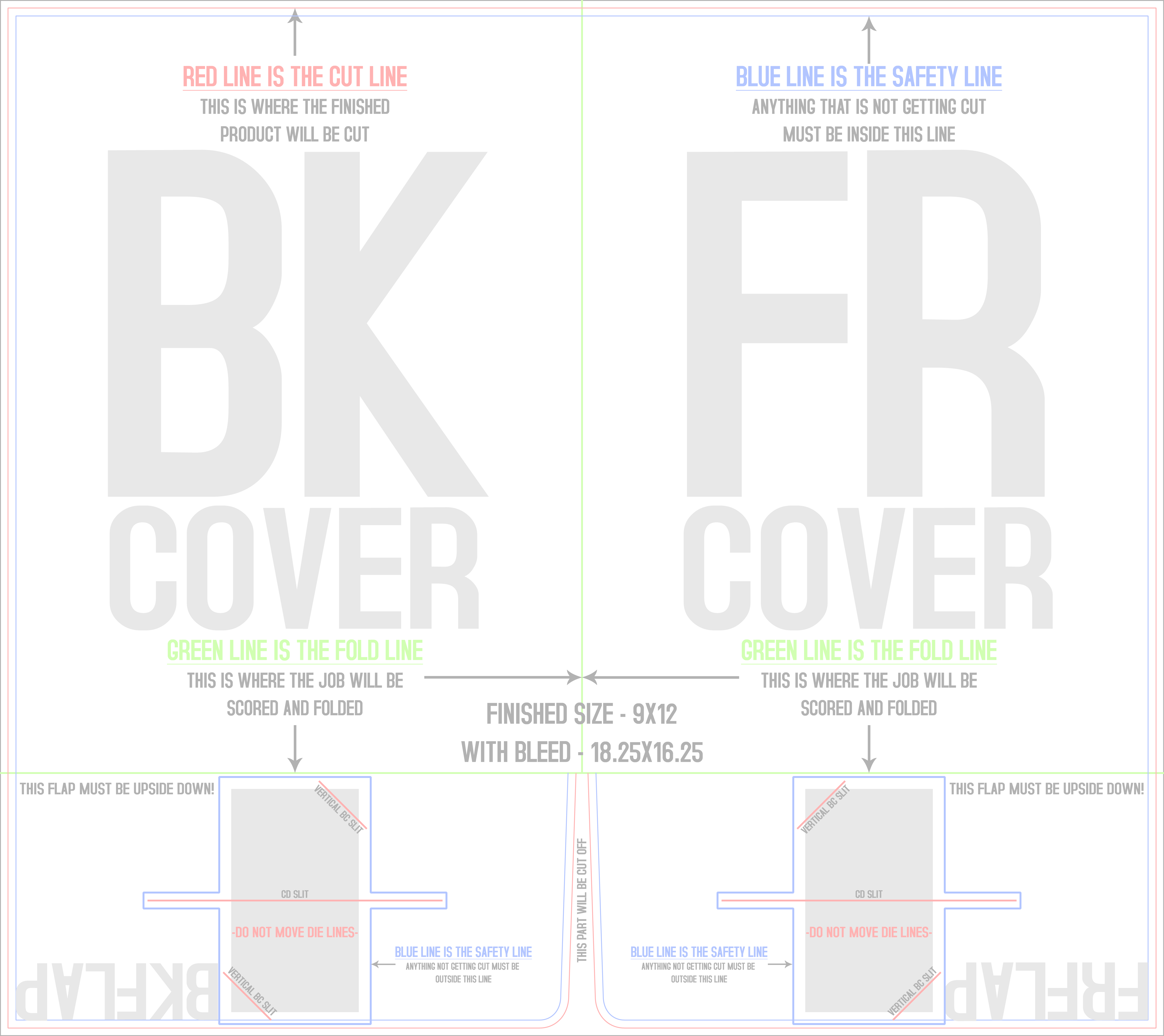 Presentation Folders 9" x 12" Vertical Business Card Slits 2 Pockets template