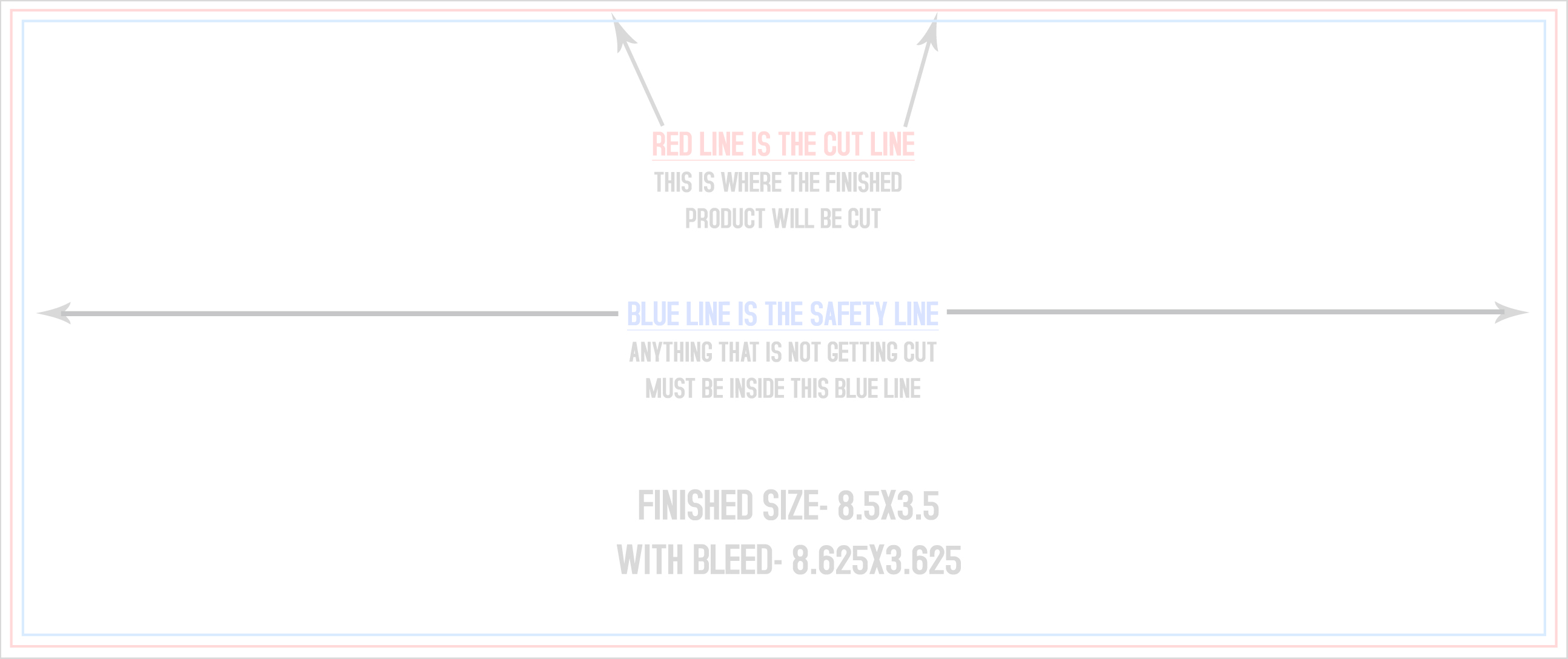 Rack Cards 3.5" x 8.5" Horizontal template