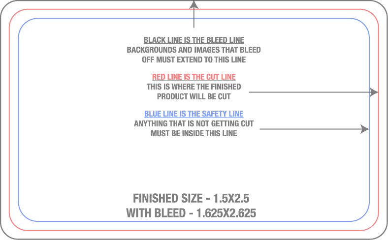 Roll Labels & Stickers 1.5" x 2.5" Rectangle (Horizontal) template