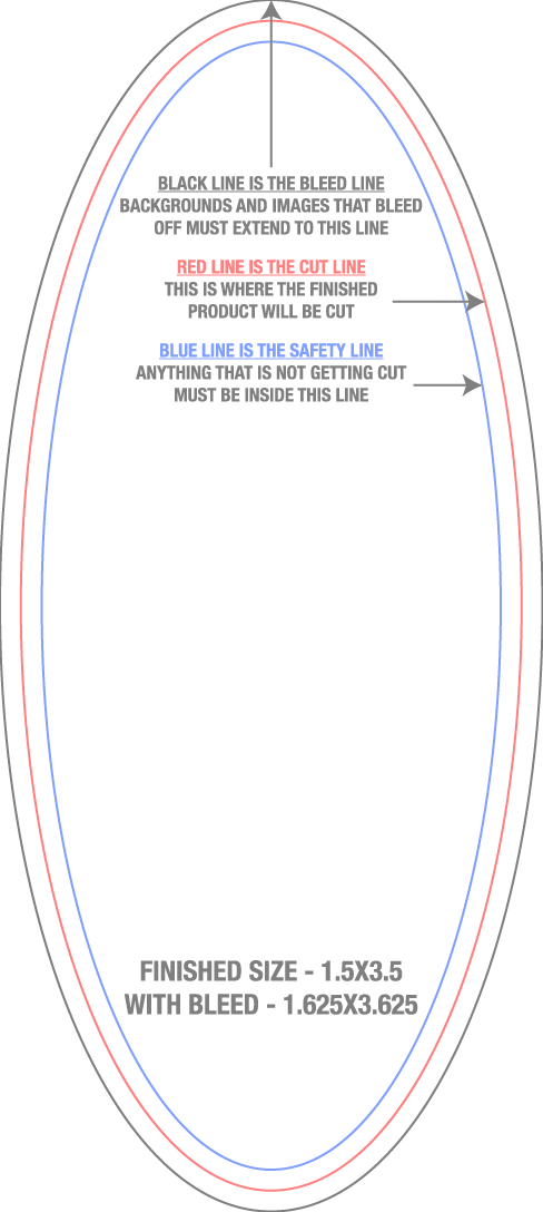 Roll Labels & Stickers 1.5" x 3.5" Oval Roll (Vertical) template
