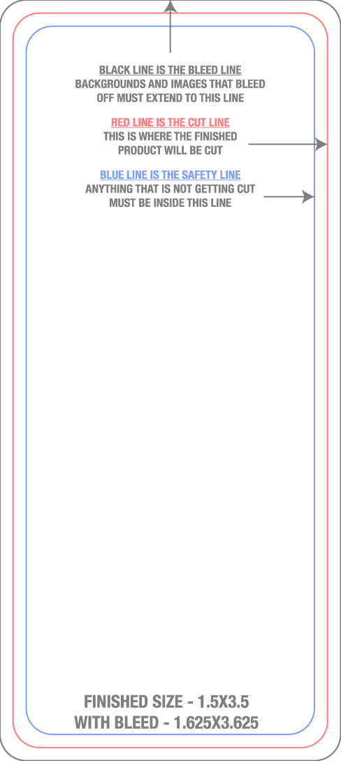 Roll Labels & Stickers 1.5" x 3.5" Rectangle Roll (Vertical) template