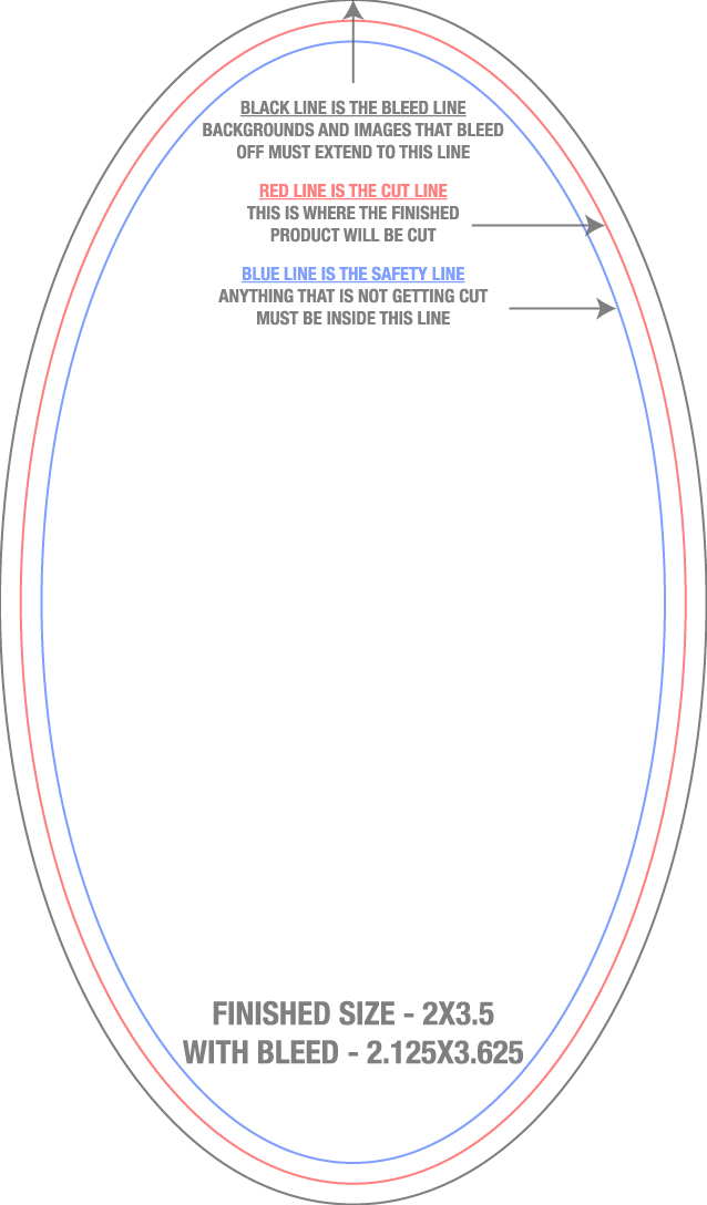 Roll Labels & Stickers 2" x 3.5" Oval Roll (Vertical) template