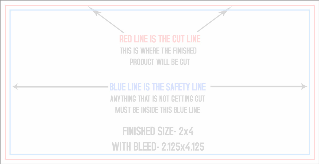 Roll Labels & Stickers 2" x 4" Rectangle (Horizontal) template