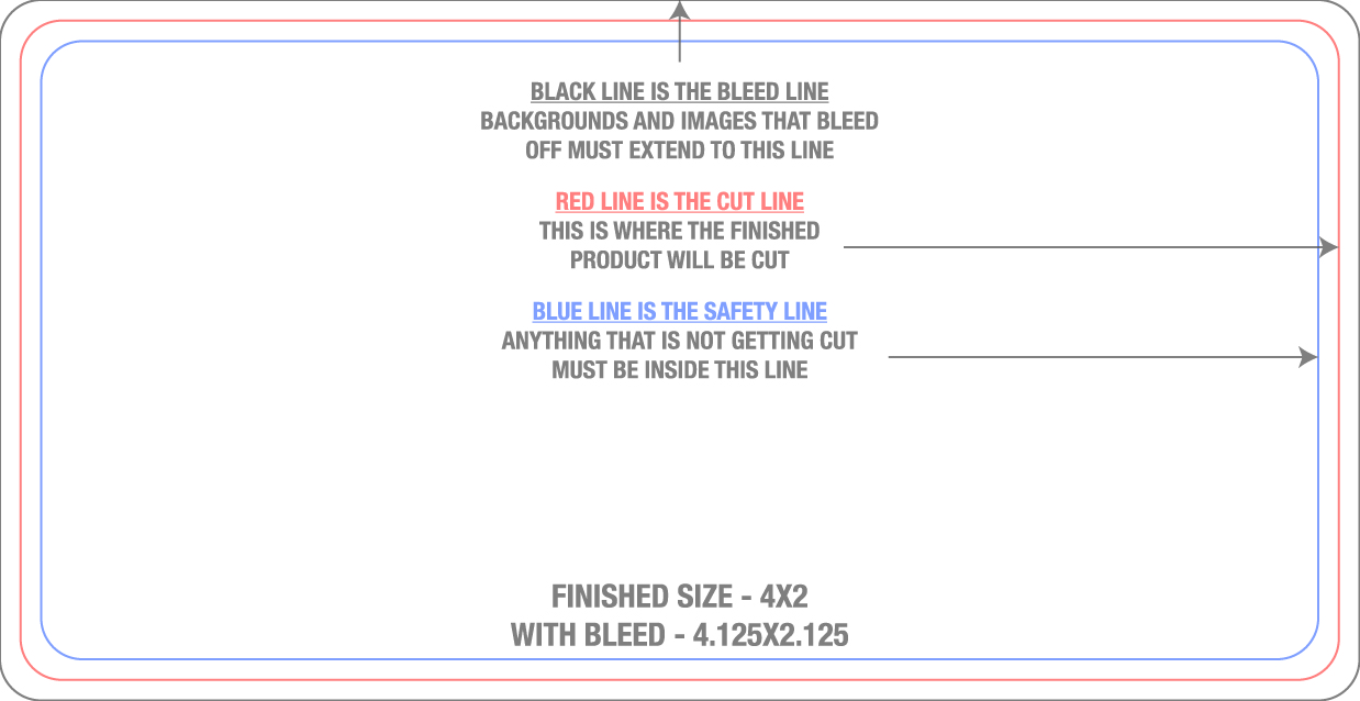 Roll Labels & Stickers 2" x 4" Rectangle Roll (Horizontal) template