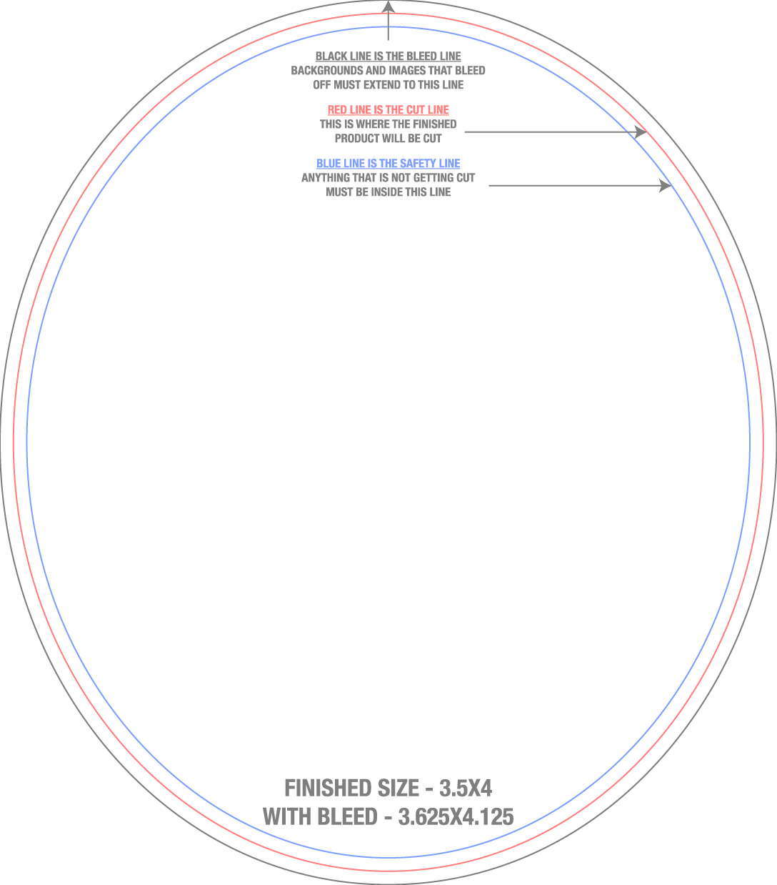 Roll Labels & Stickers 3.5" x 4" Oval Roll (Vertical) template