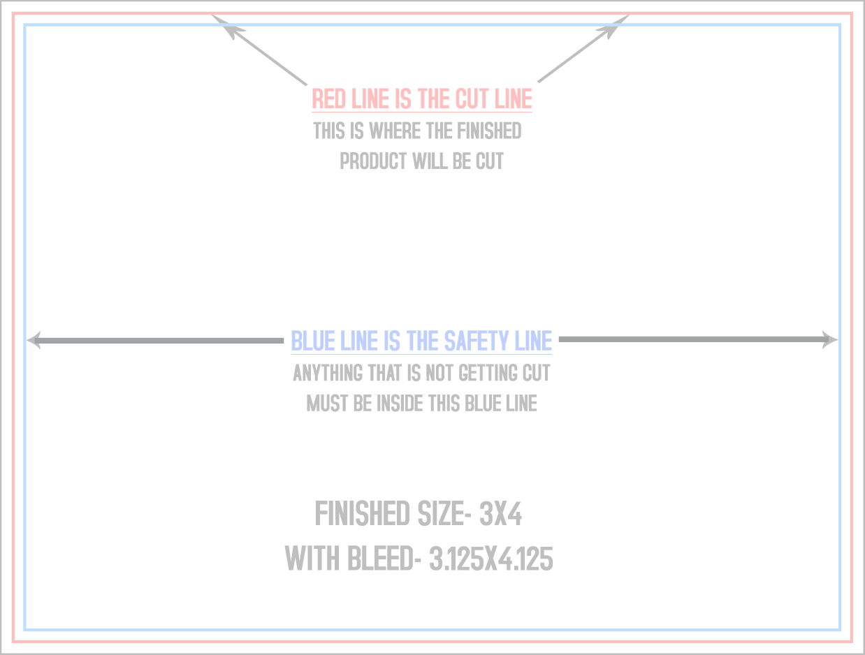 Roll Labels & Stickers 3" x 4" Rectangle (Horizontal) template