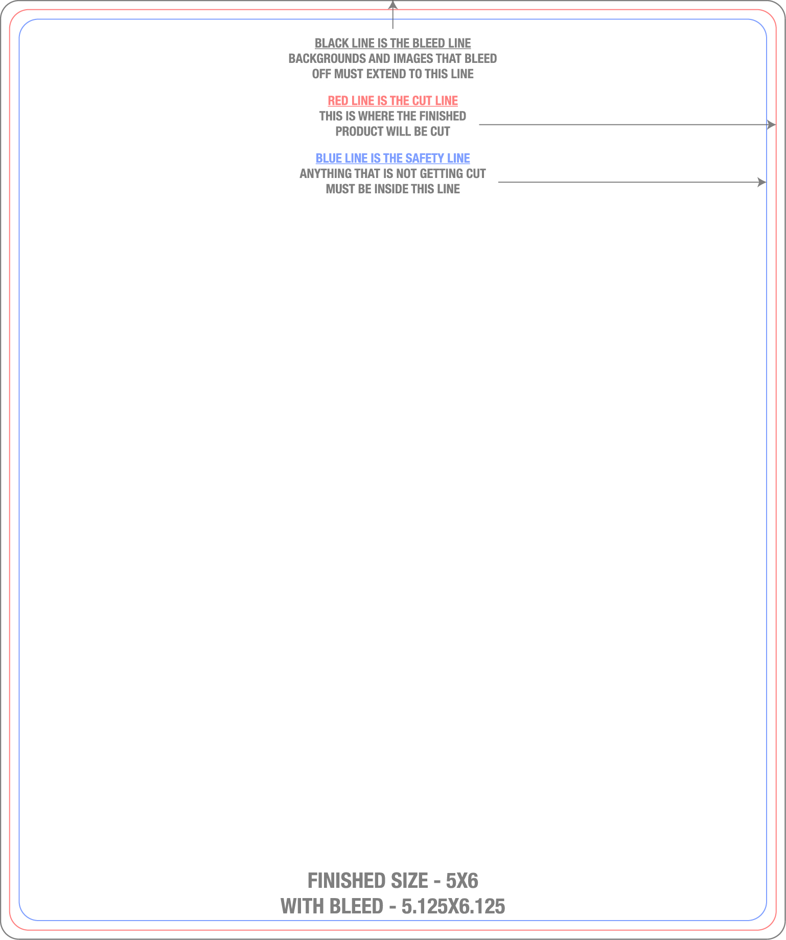 Roll Labels & Stickers 5" x 6" Rectangle Roll (Vertical) template