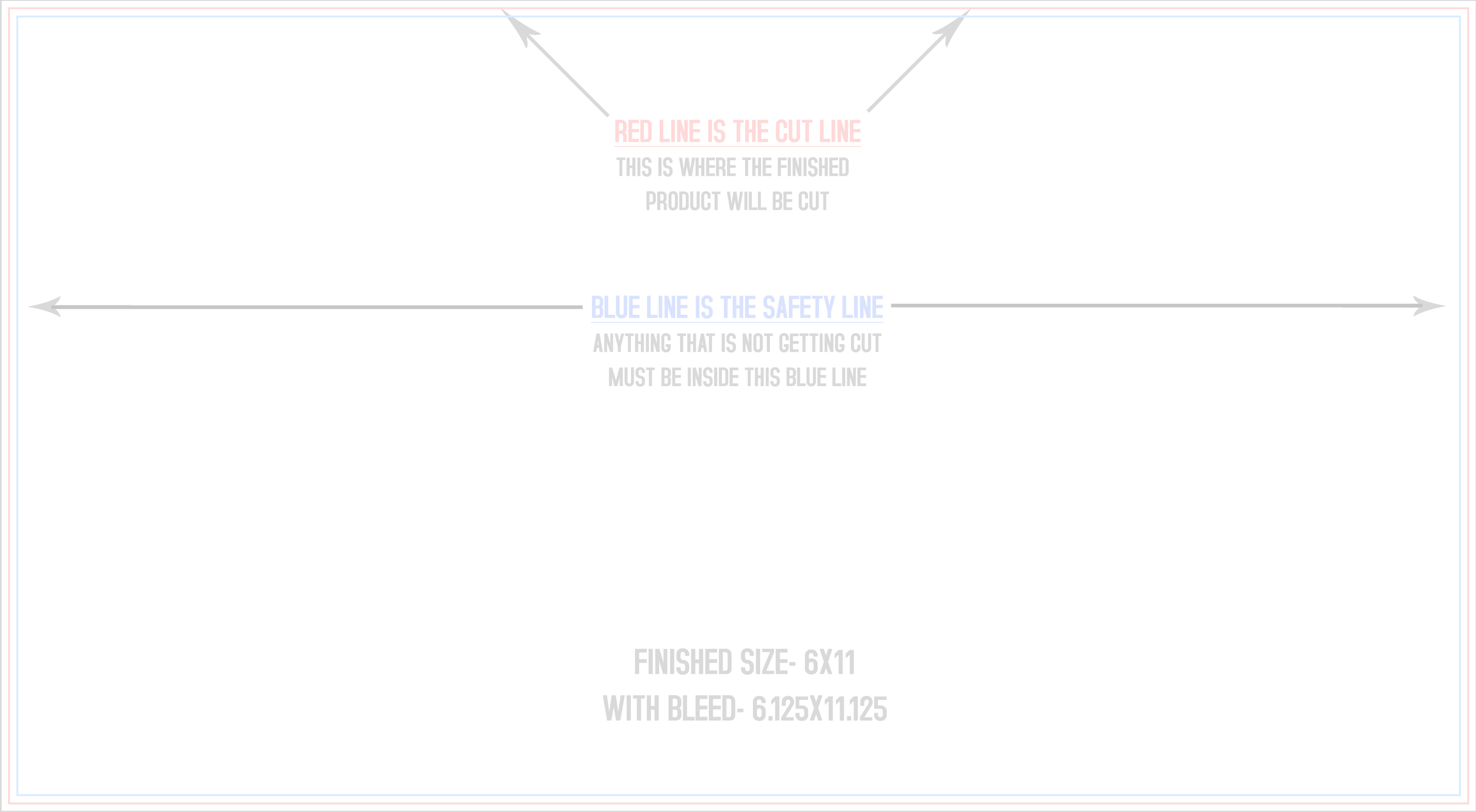 Roll Labels & Stickers 6" x 11" Rectangle (Horizontal) template
