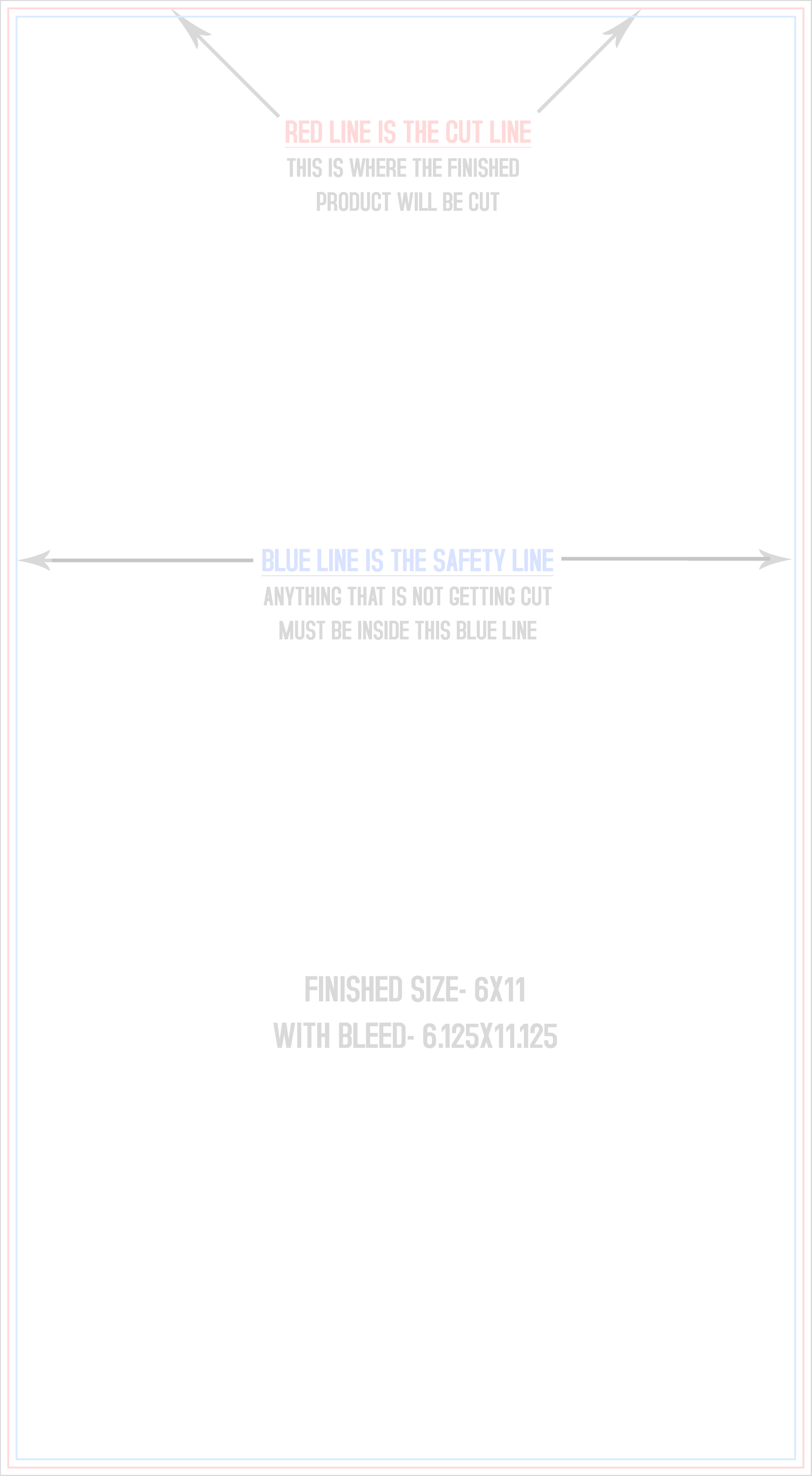 Roll Labels & Stickers 6" x 11" Rectangle (Vertical) template