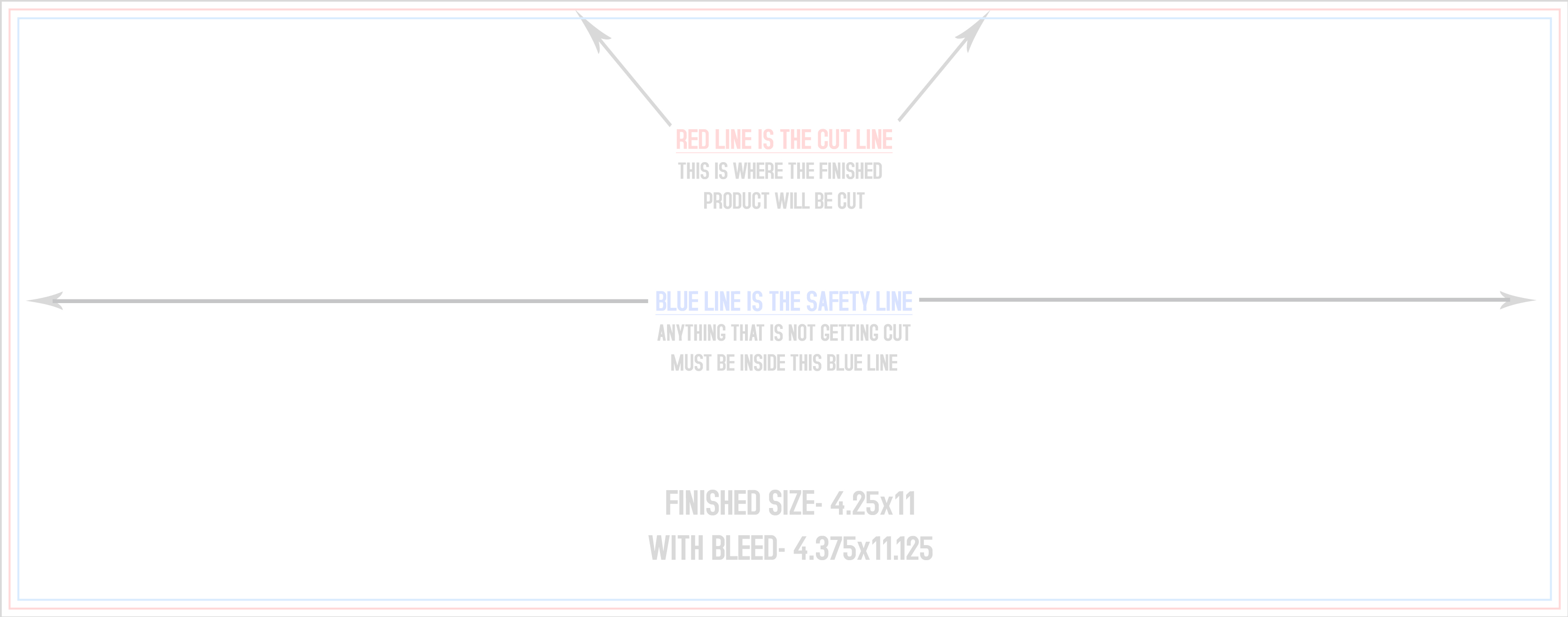 Roll Labels & Stickers 4.25" x 11" Rectangle (Horizontal) template