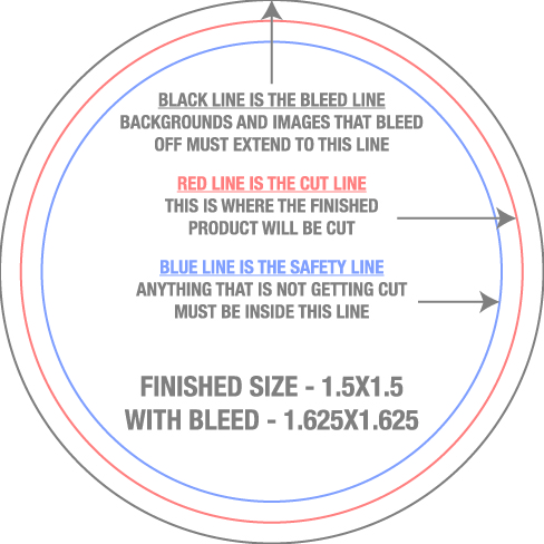 Roll Labels & Stickers 1.5" x 1.5" Circle Roll template
