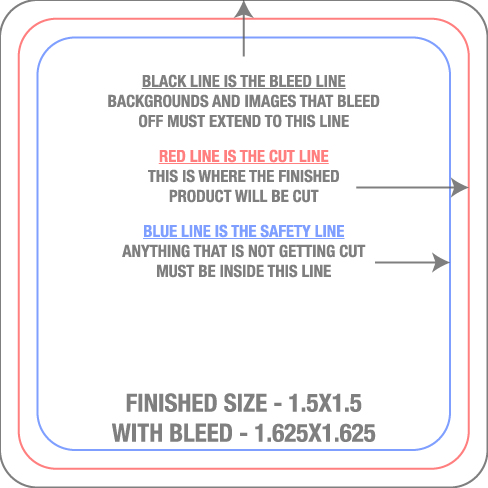 Roll Labels & Stickers 1.5" x 1.5" Square Roll template