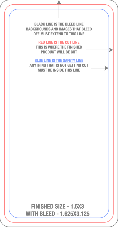 Roll Labels & Stickers 1.5" x 3" Rectangle Roll (Vertical) template