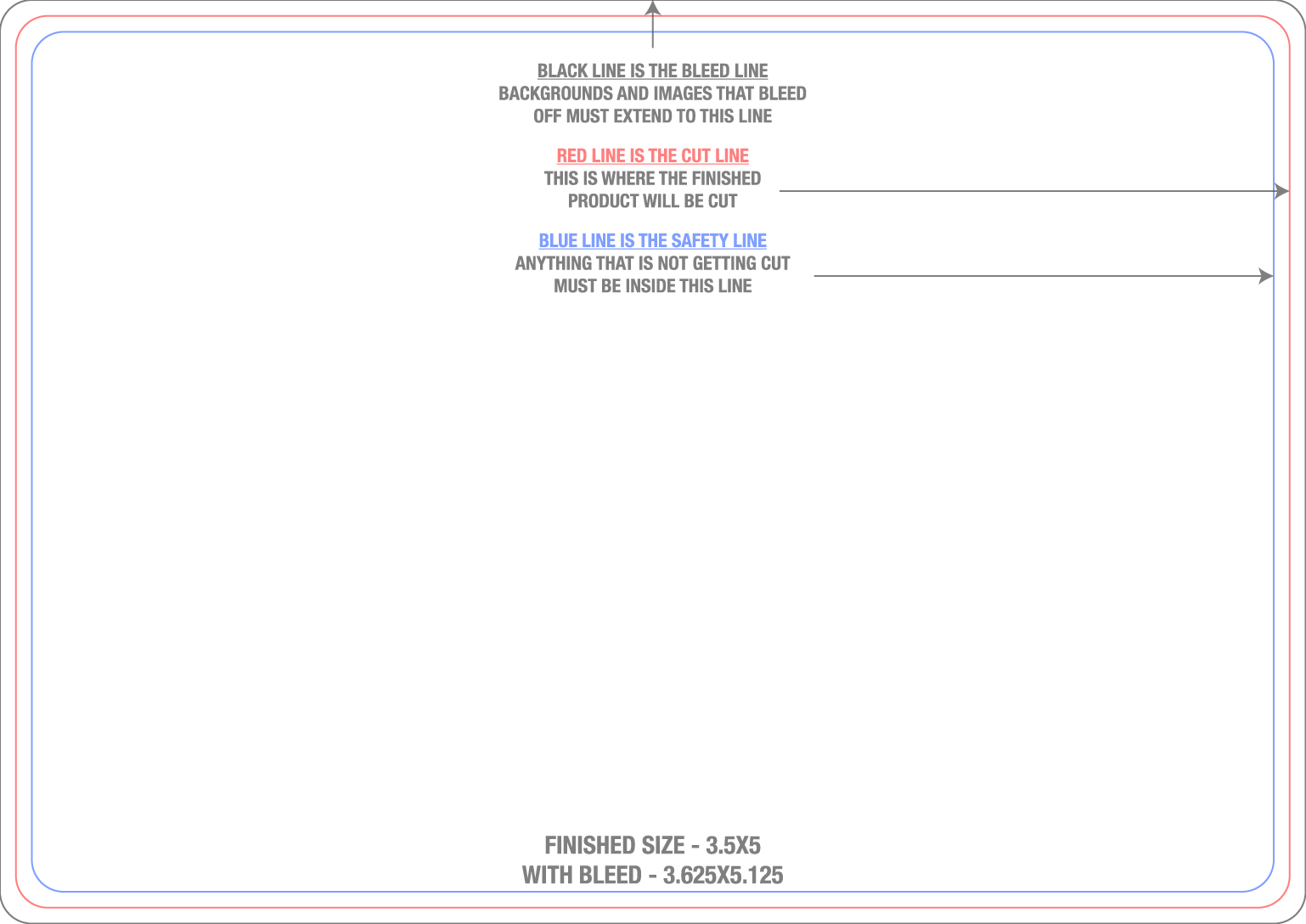 Roll Labels & Stickers 3.5" x 5" Rectangle Roll (Horizontal) template