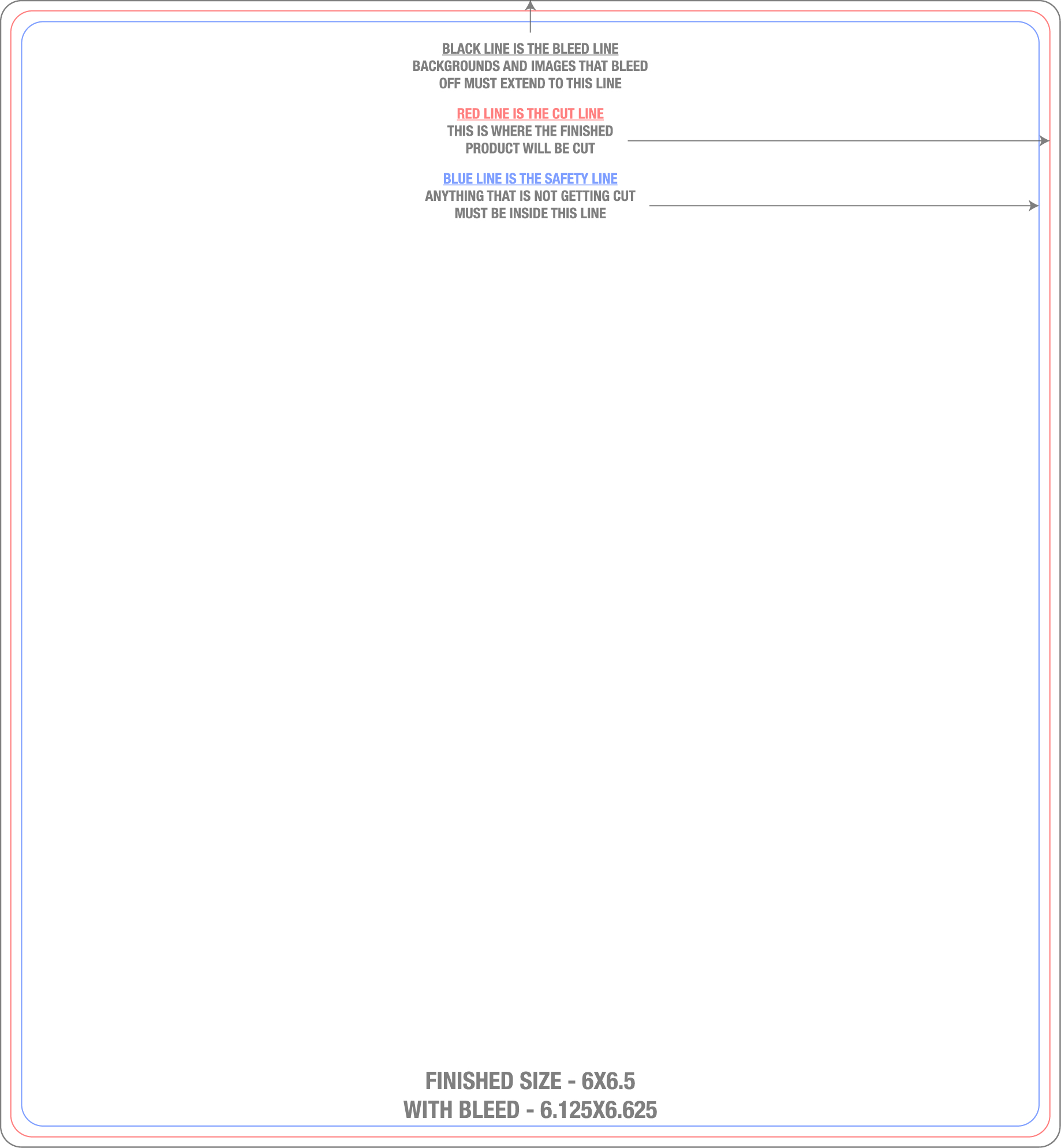 Roll Labels & Stickers 6" x 5.5" Rectangle Roll (Vertical) template