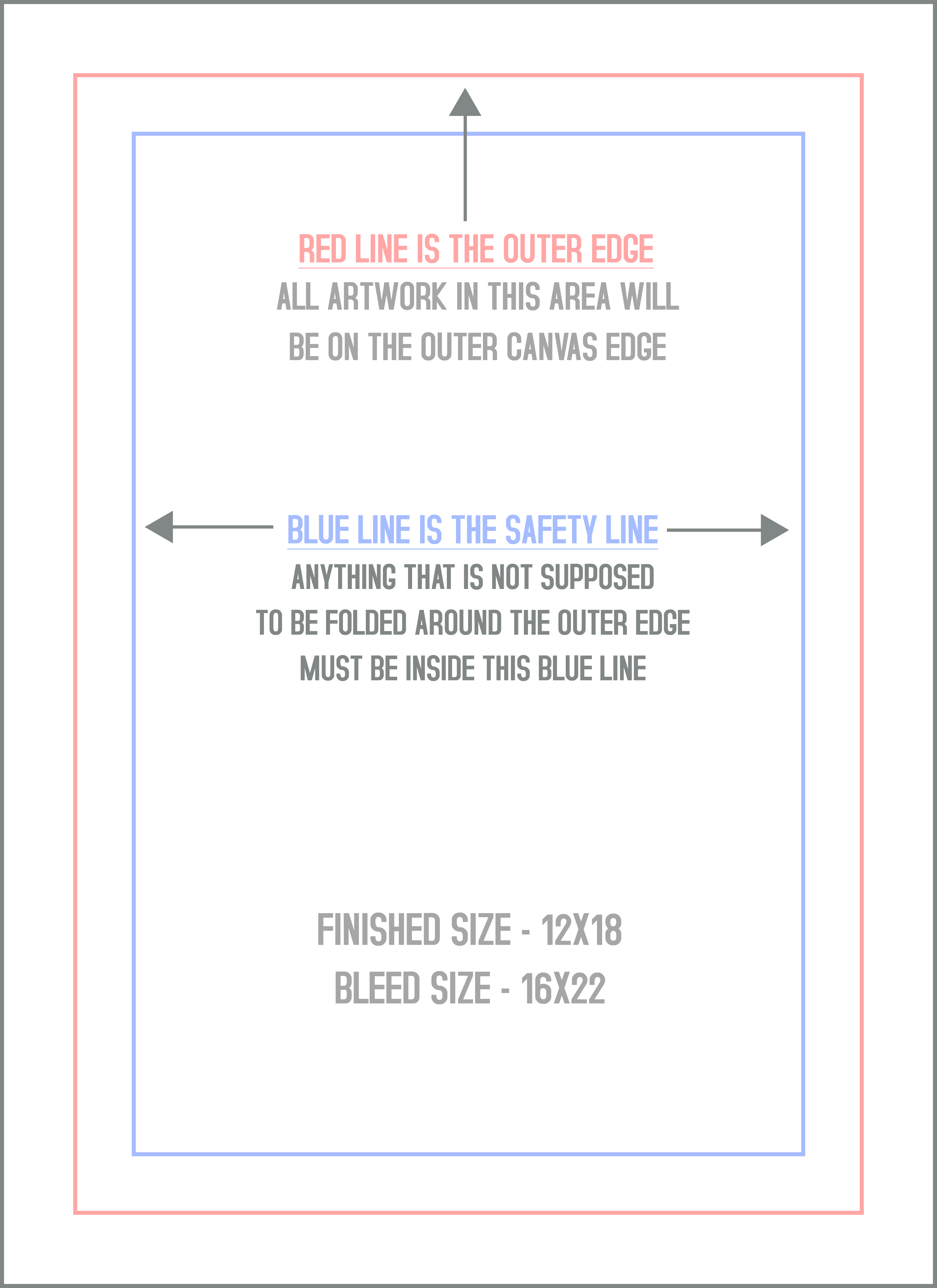 Signs & Banners 12" x 18" Mounted Canvas (Vertical) template