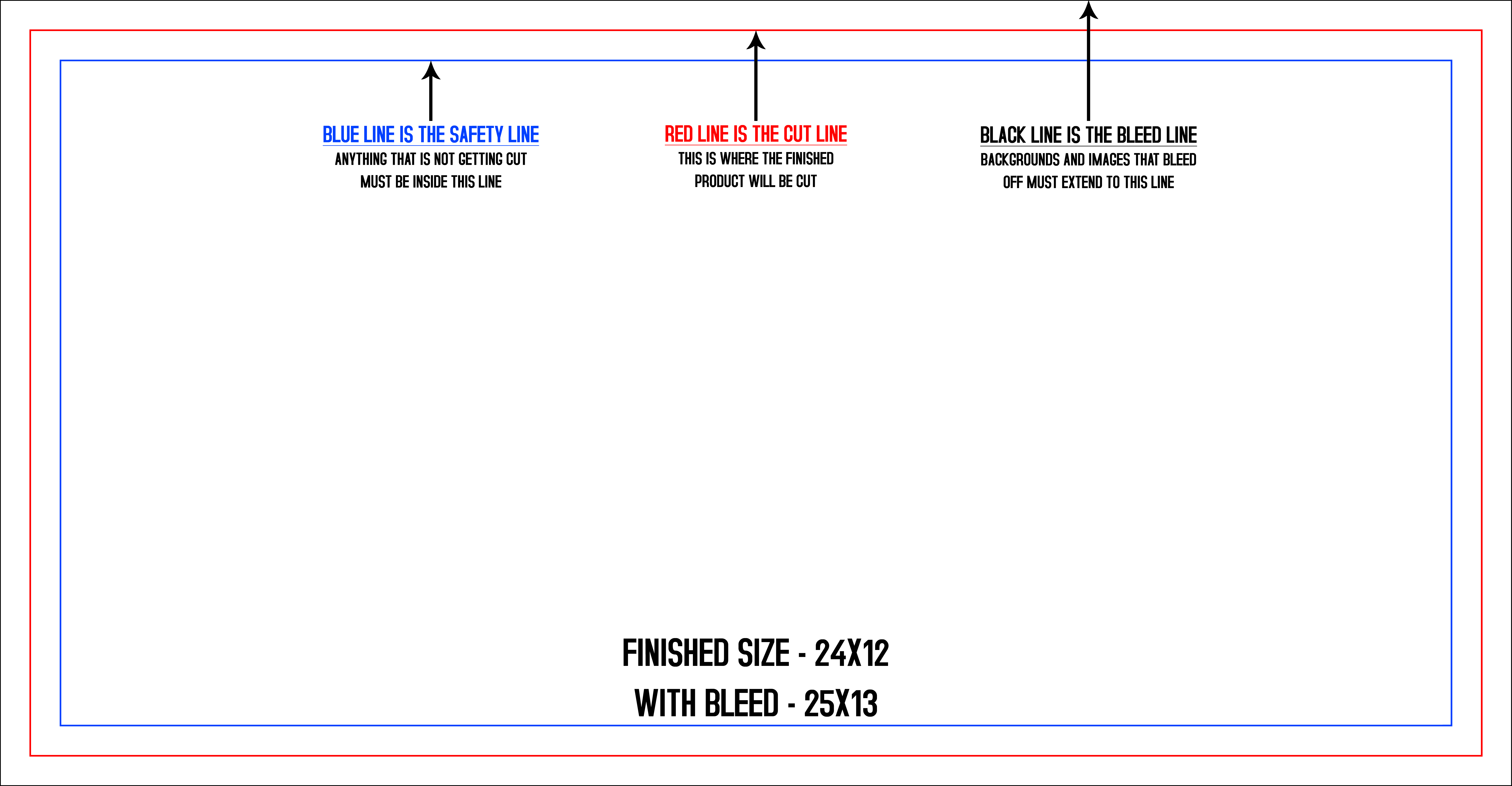 Signs & Banners 24" x 12" 24" x 12" template